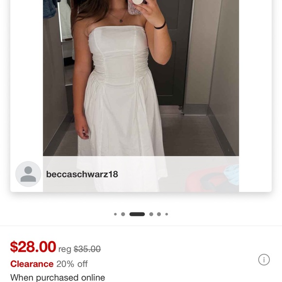 Wild Fable Strapless Dress - Picture 4 of 4